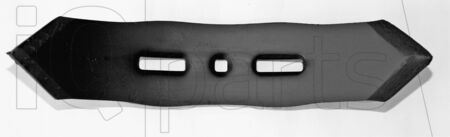Soc double coeur 80 x 12 mm x 420; 45-75; R300, MOL335 80x12x420-45-75-R300