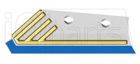 Vomerino Prevomere 631103VDH 12MM LH ; DIAMANT/HARDFACE