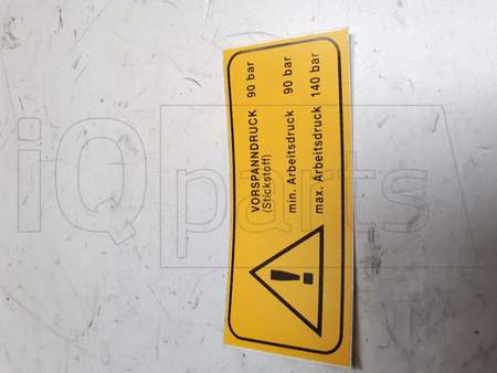 Aufkleber DRUCKVERSTELLUNG  LC200026